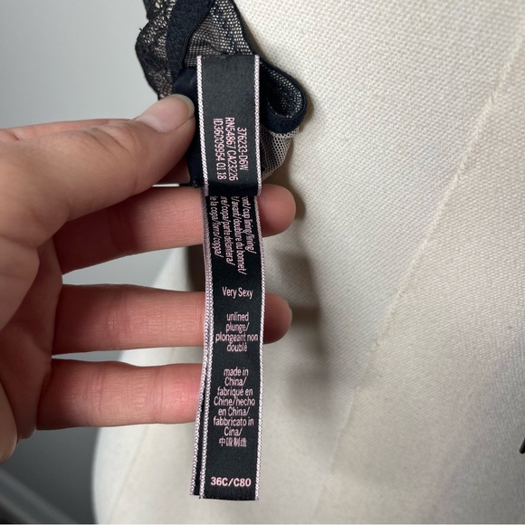 Cosabella Nude Envy Underwire Teddy & VS Black Lace Very Sexy Plunge Bra 36C - Picture 14 of 14